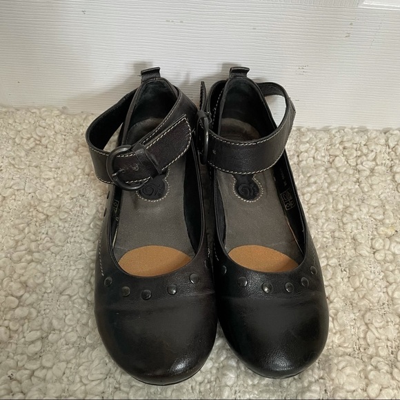 VERA Pelle Khrio Black Leather Mary Jane Style 7.5 - Picture 2 of 8